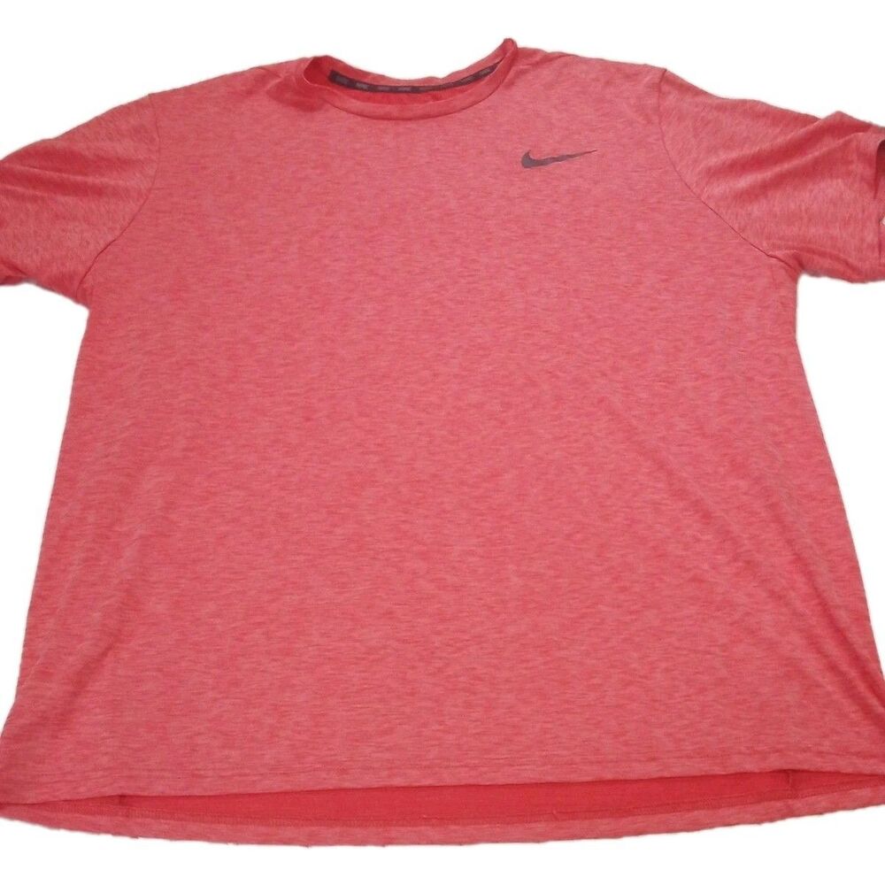 Men's Nike Short Sleeve  Dri Fit Peach Shirt Size XXL‎